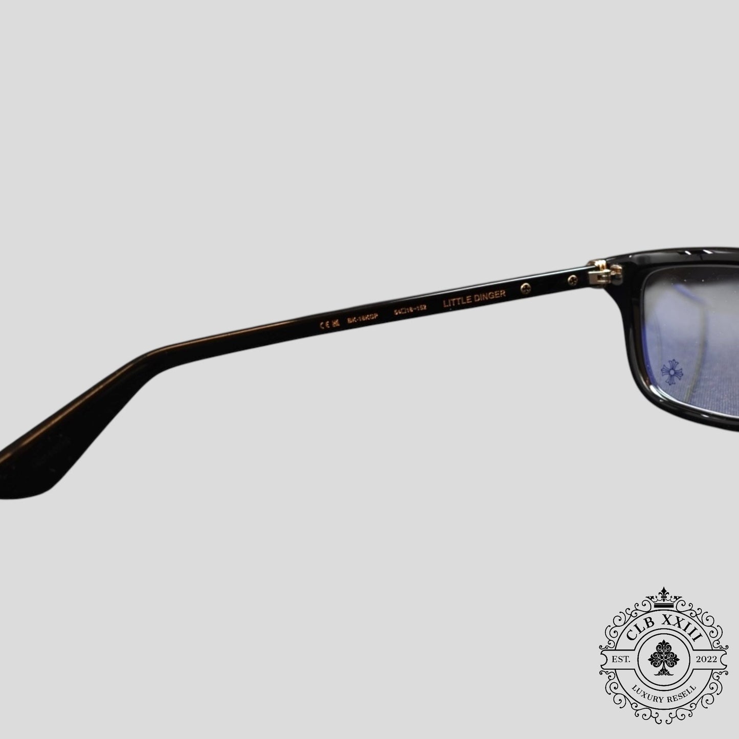 Chrome Hearts Little Dinger Glasses in Black/Silver