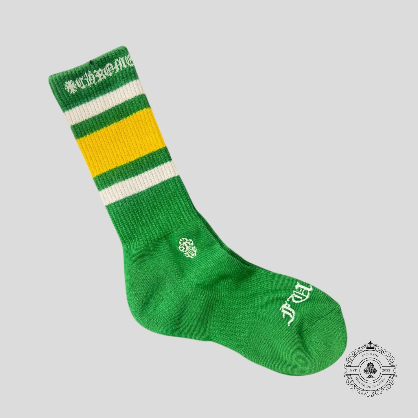 Chrome Hearts Sport Socks in Green