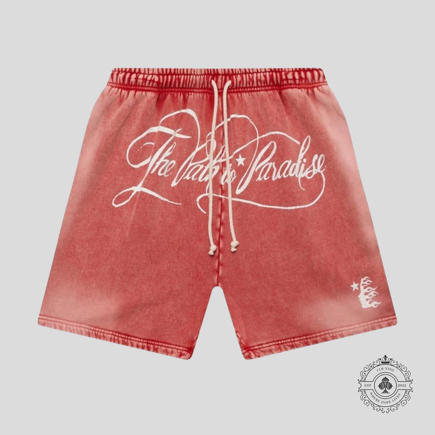 Hellstar Path to Paradise Shorts in Red