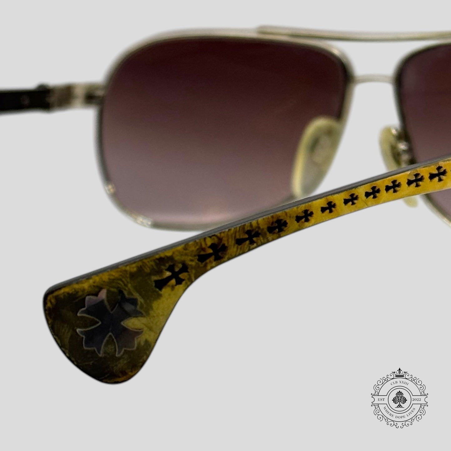 Chrome Hearts The Beast I Sunglasses in Silver