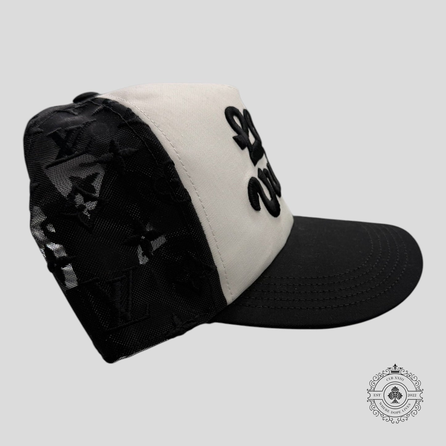 Louis Vuitton Signature 5-Panel Mesh Hat in Black