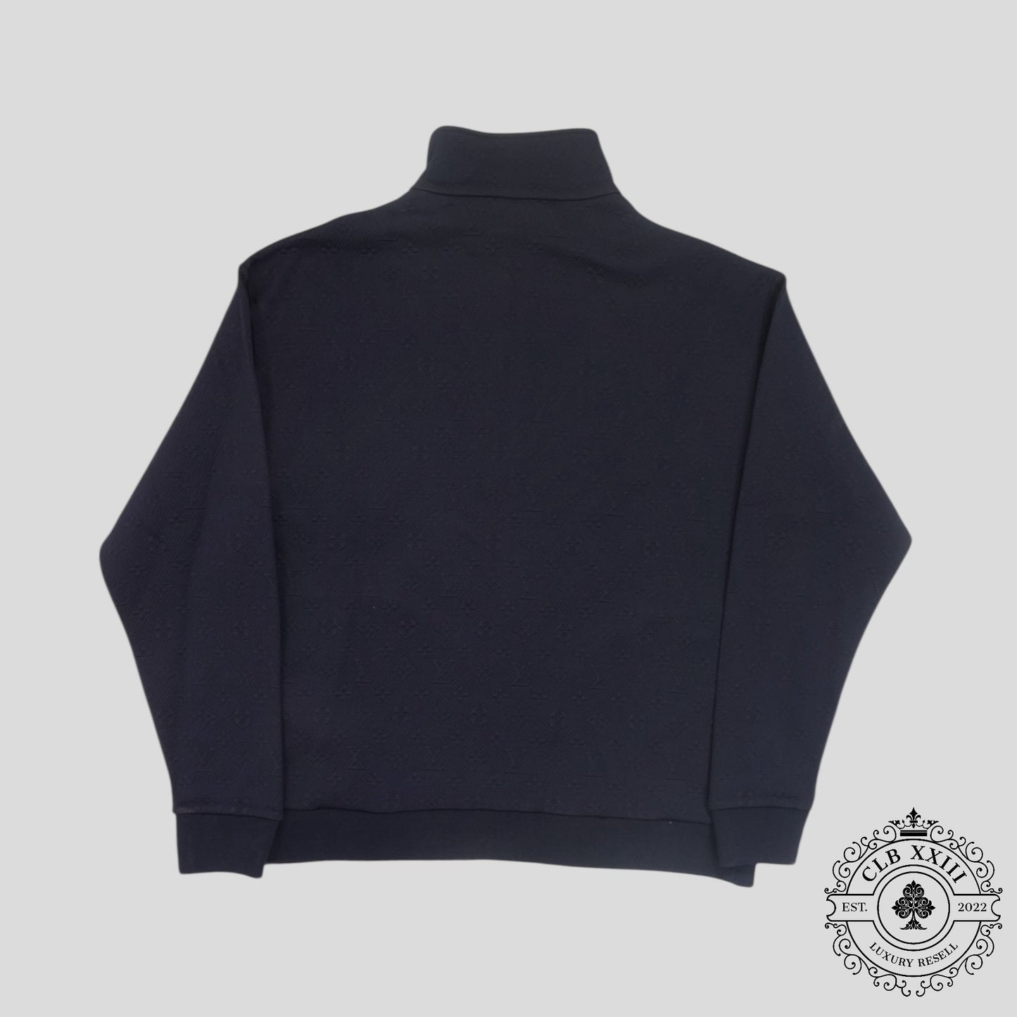 Louis Vuitton Monogram Embroidered Jacket in Navy Blue