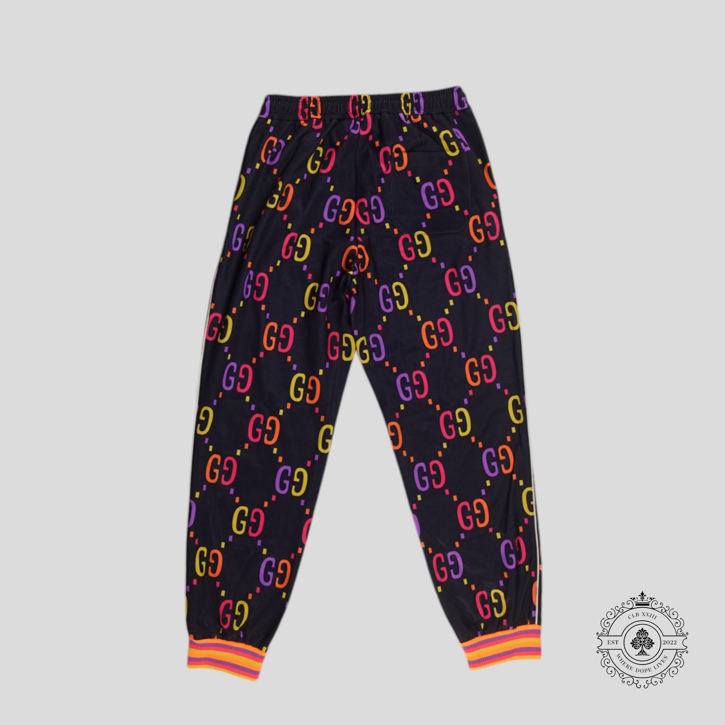 Gucci GG Jacquard Track Pants in Blue/Multicolor