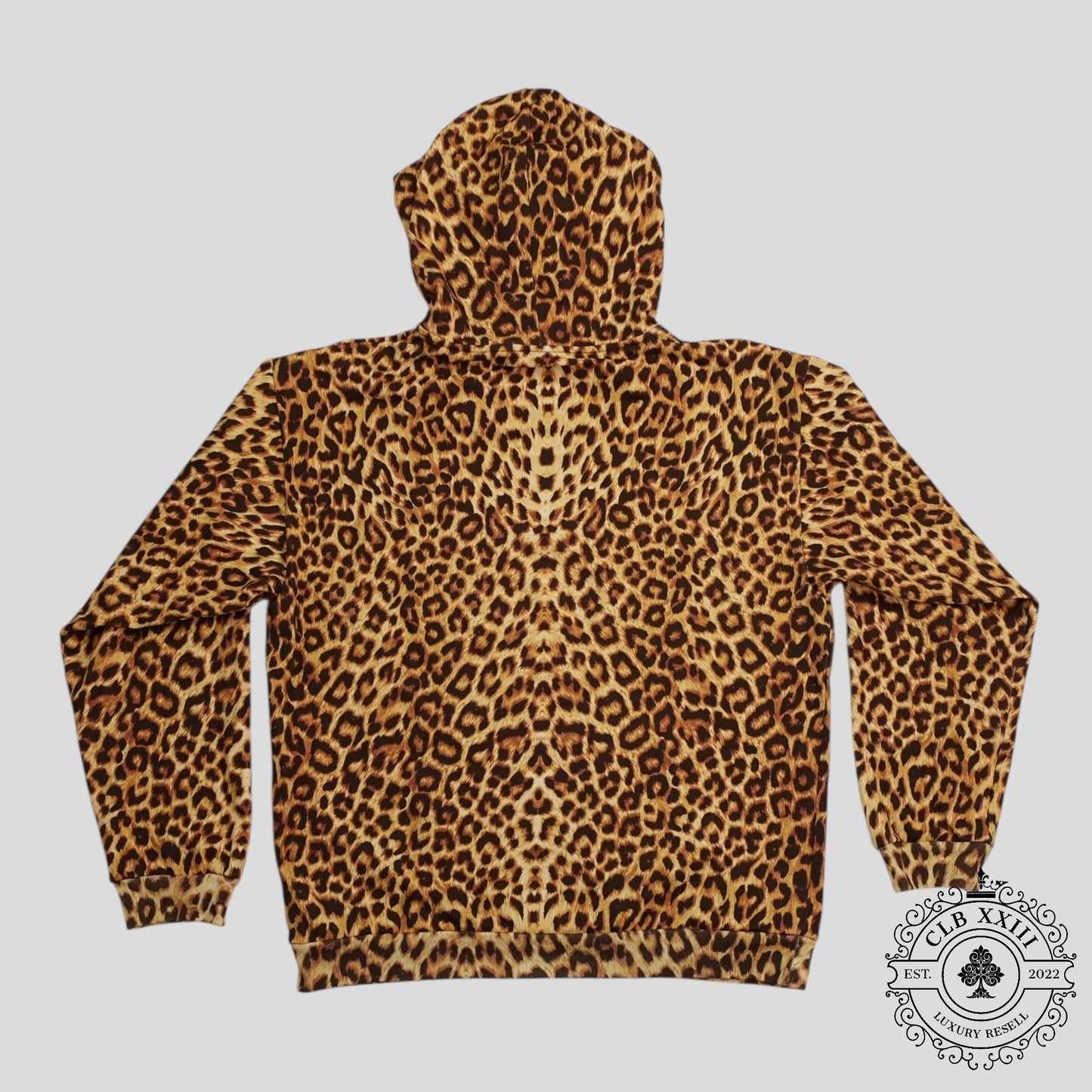 Celine Homme Logo Hoodie in Leopard