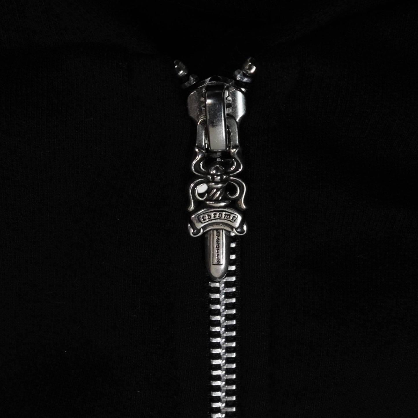 Chrome Hearts Los Angeles Horseshoe Zip Up Hoodie in Black