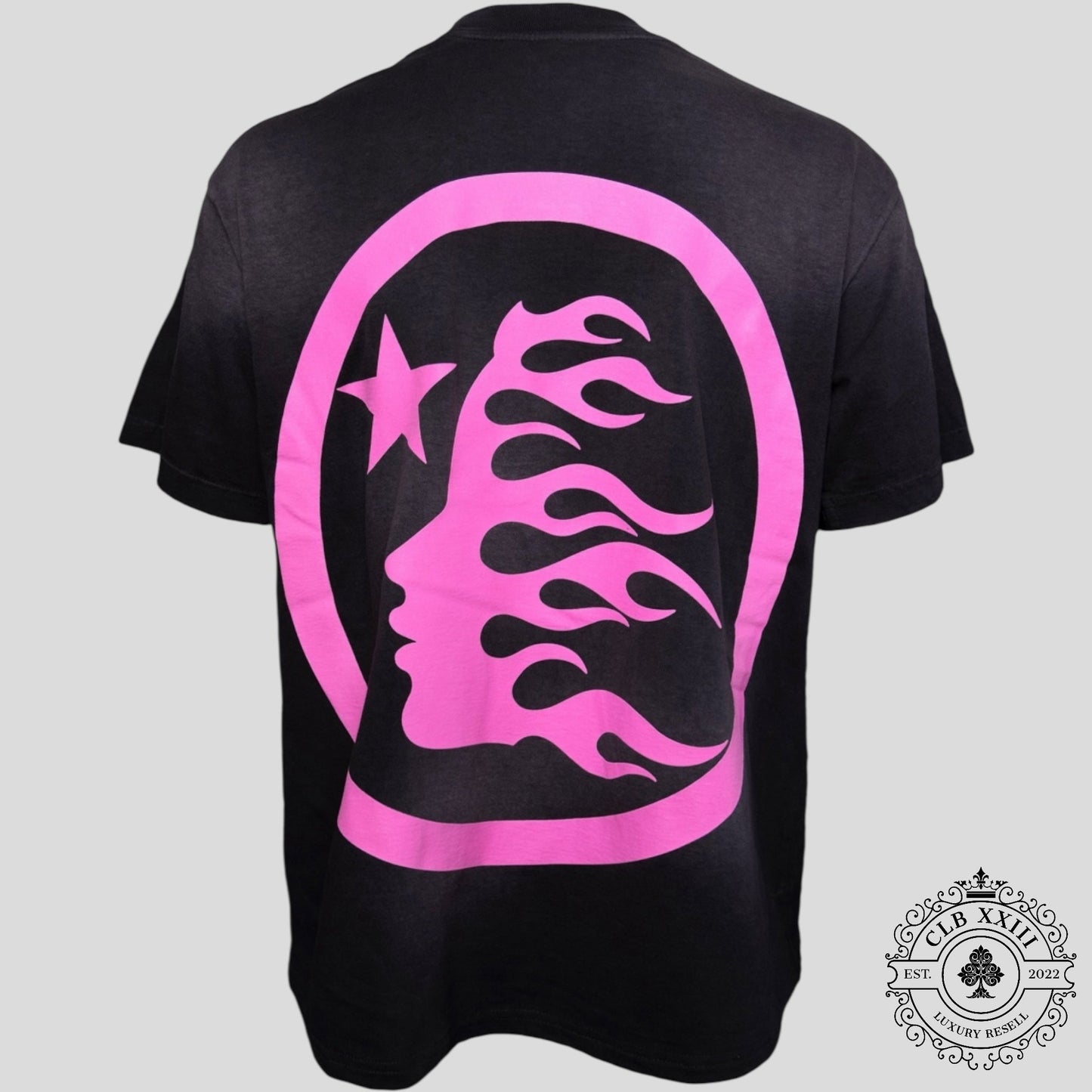 Hellstar Classic Rhinestone Gel Logo T-Shirt in Black
