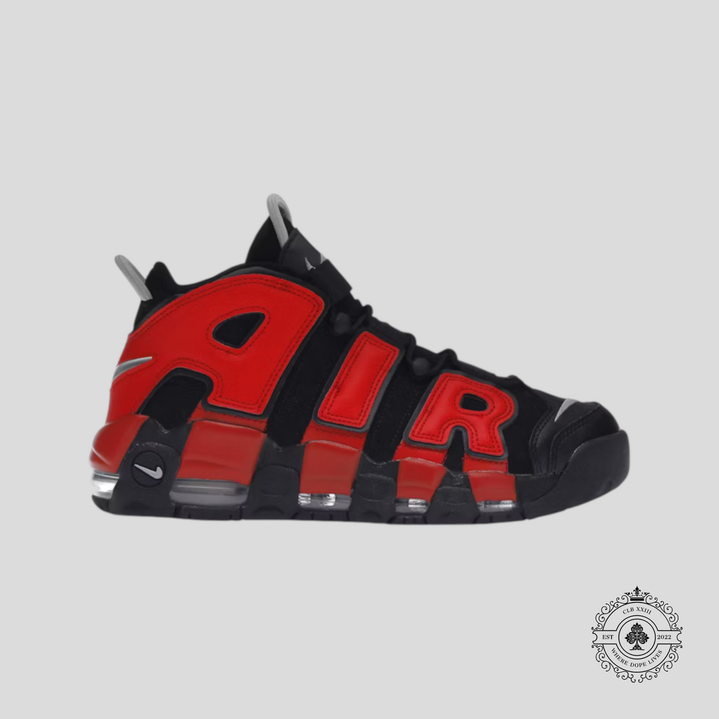 Nike Air More Uptempo 96 Alternates Split Black Varsity Red