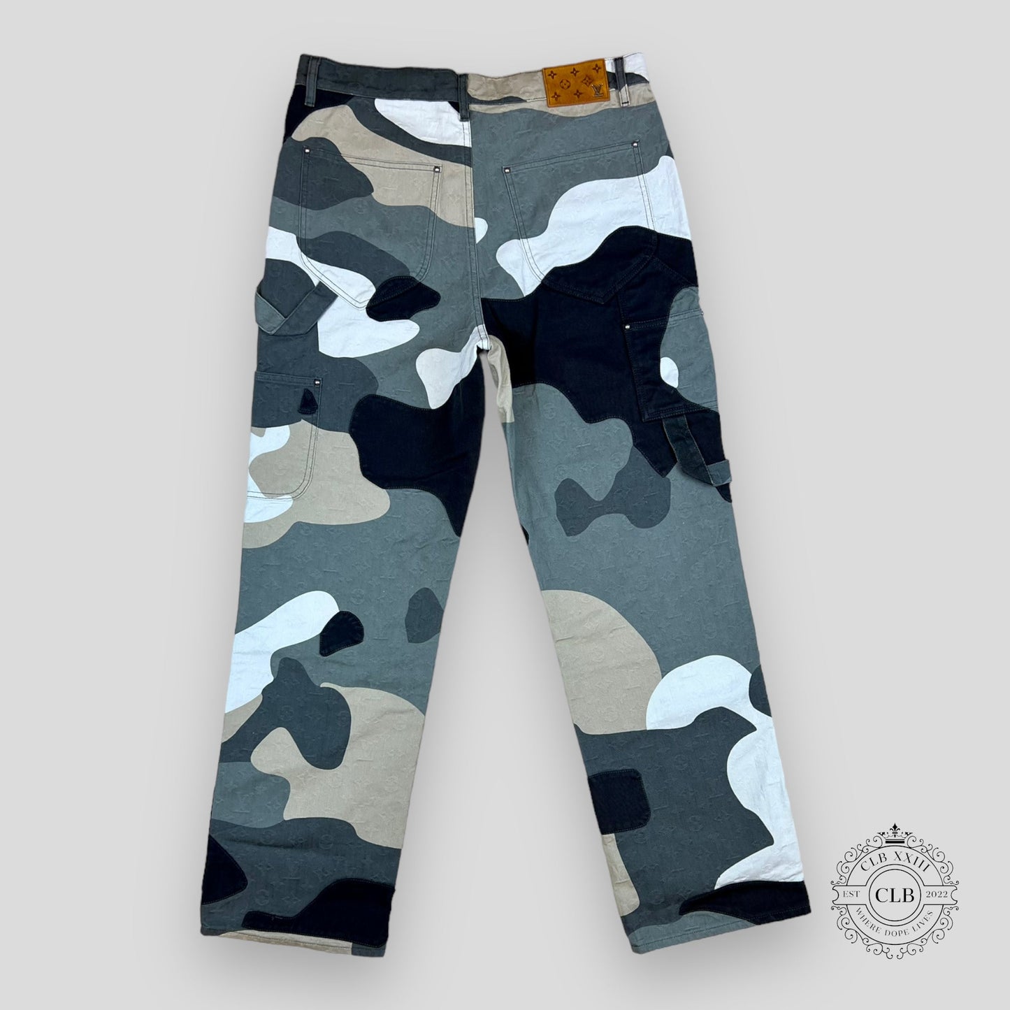 Louis Vuitton Patchwork Portrait Denim Carpenter Pants