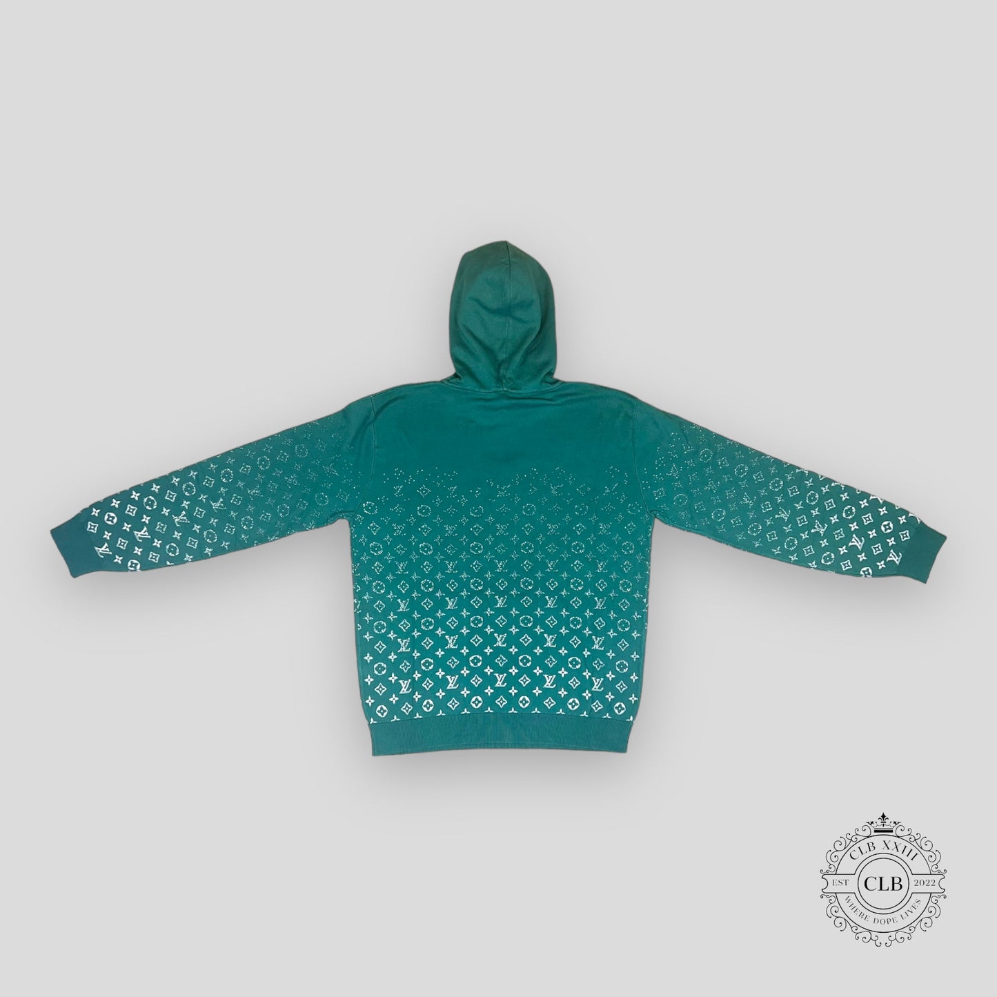 Louis Vuitton Knit Monogram Hoodie in Green