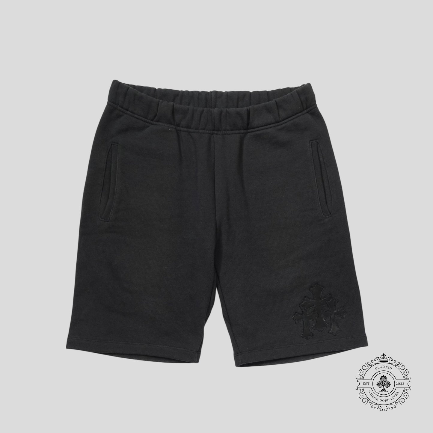 Chrome Hearts Paper Jam Sweatshorts in Black