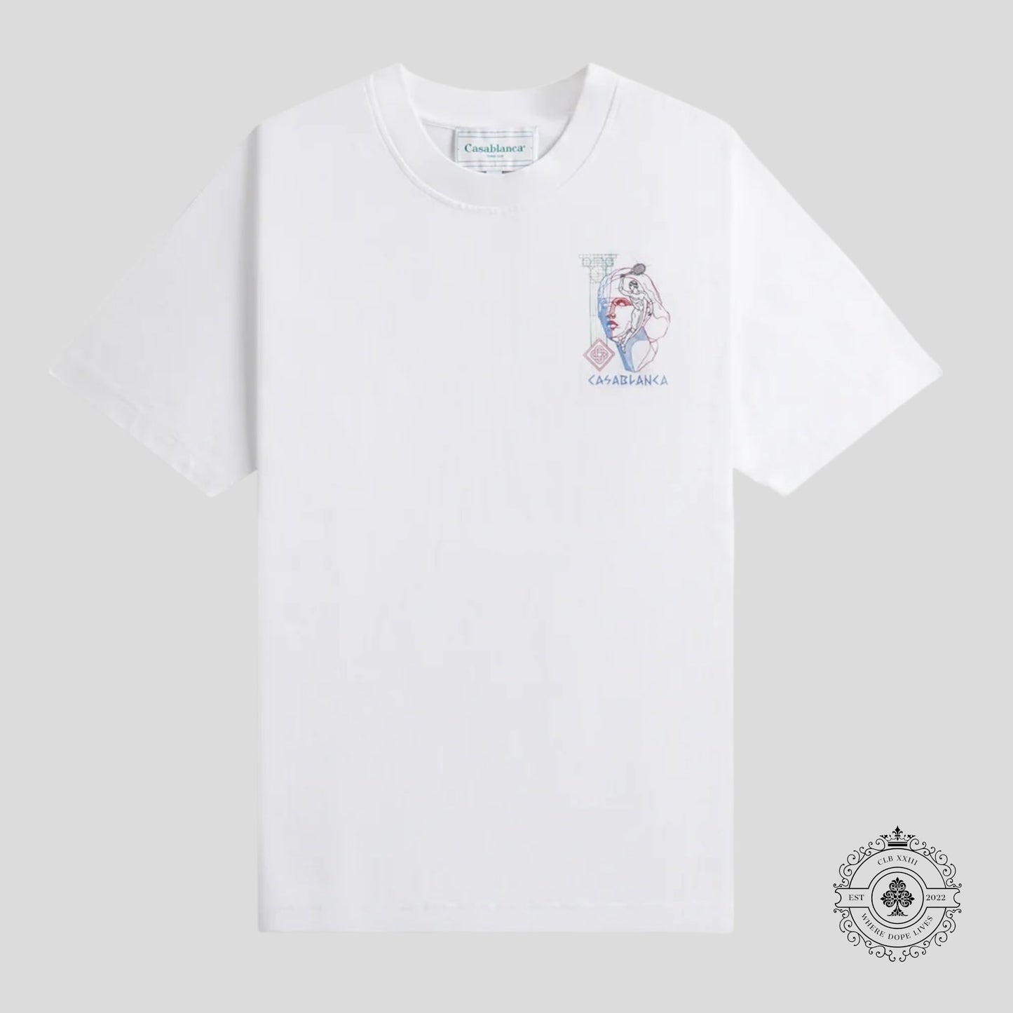 Casablanca Drawing Lab Printed Tee in White