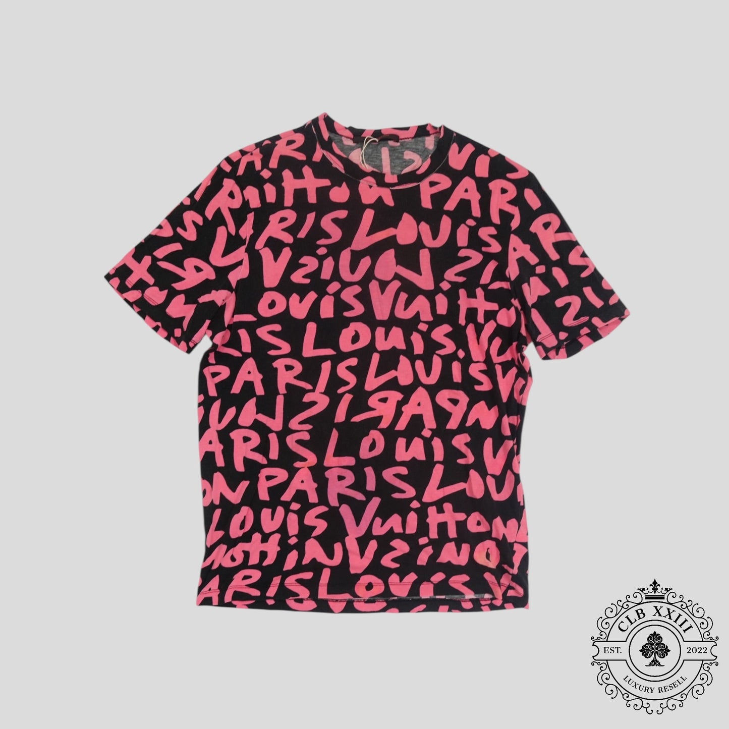 Louis Vuitton Stephen Sprouse Graffiti Tee in Black/Pink