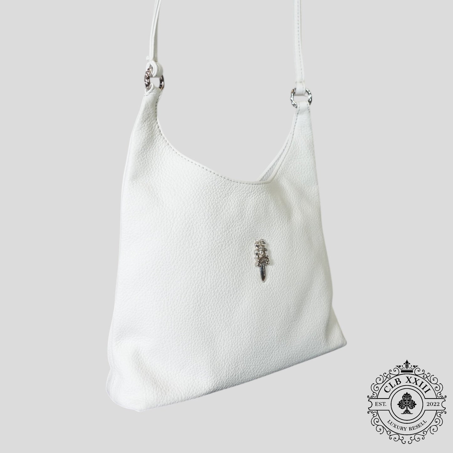 Chrome Hearts Viv Bag in White