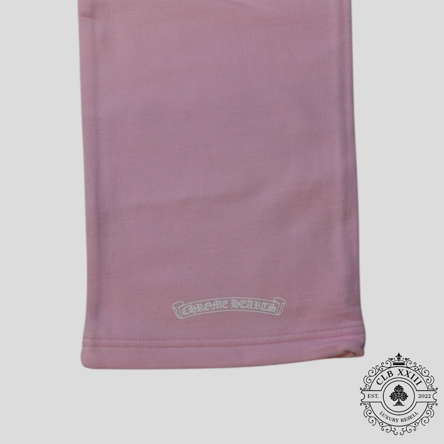 Chrome Hearts Art Basel Vine Heart Sweatpants in Light Pink