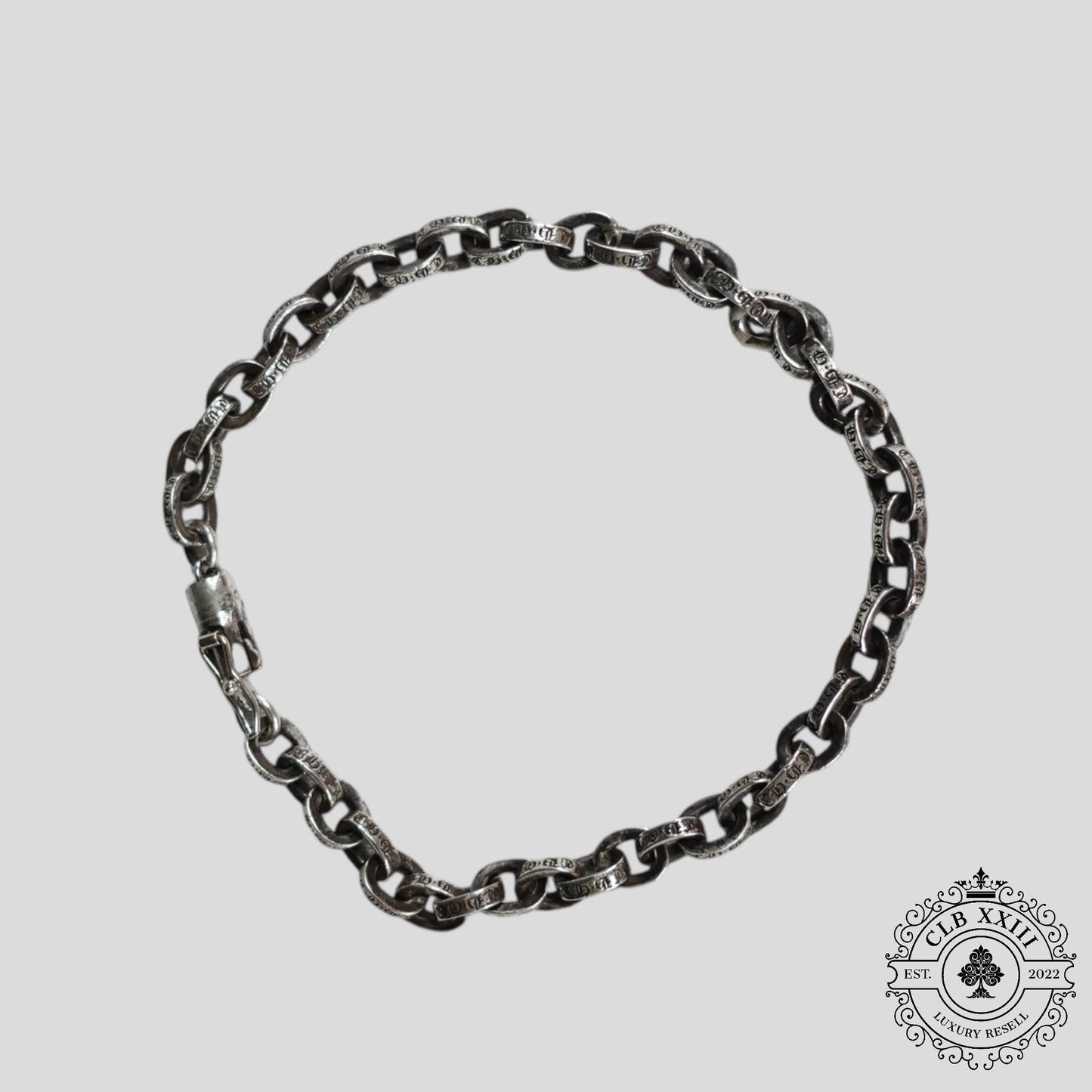 Chrome Hearts Paper Chain Bracelet in Silver