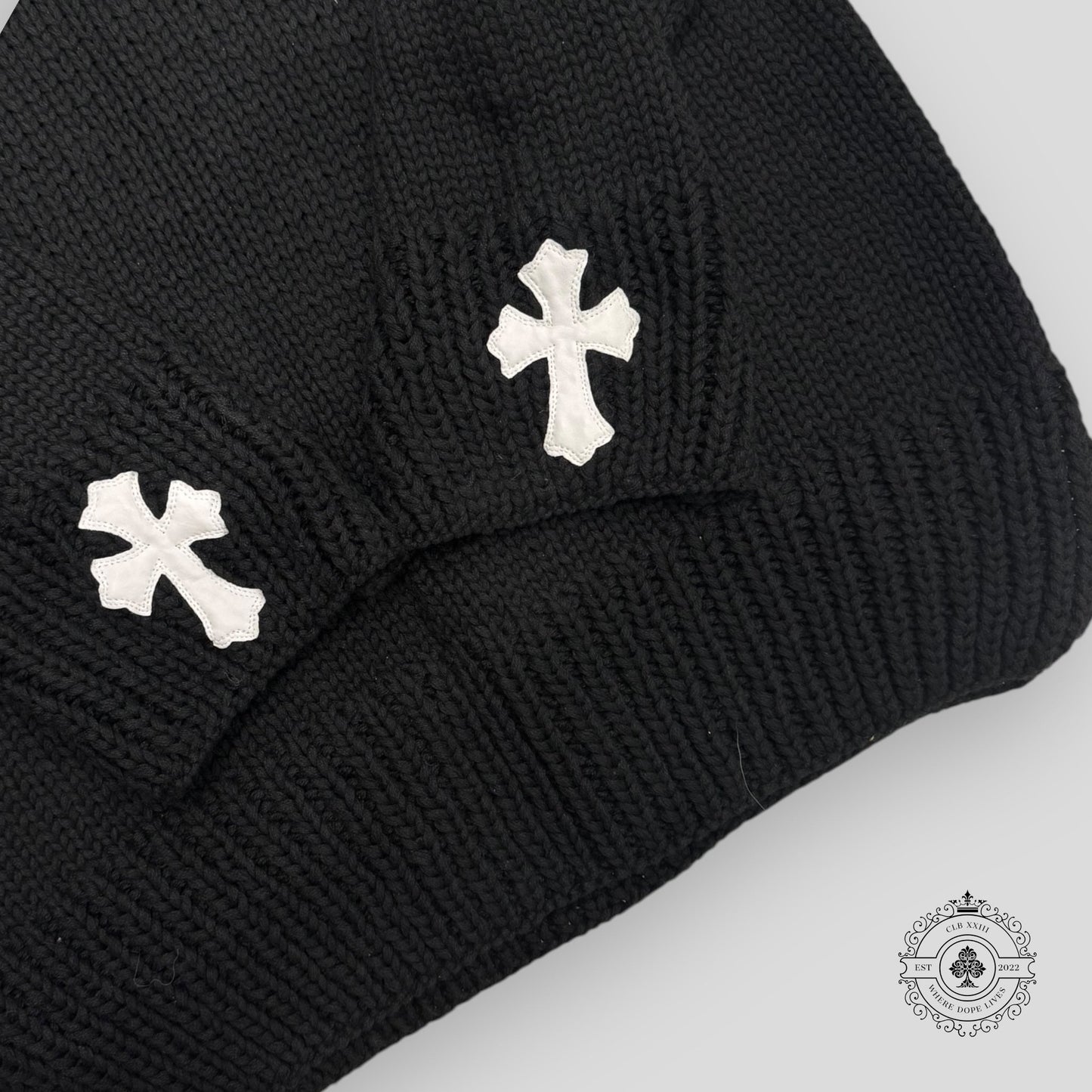 Chrome Hearts Cross Patch Knitted Sweater