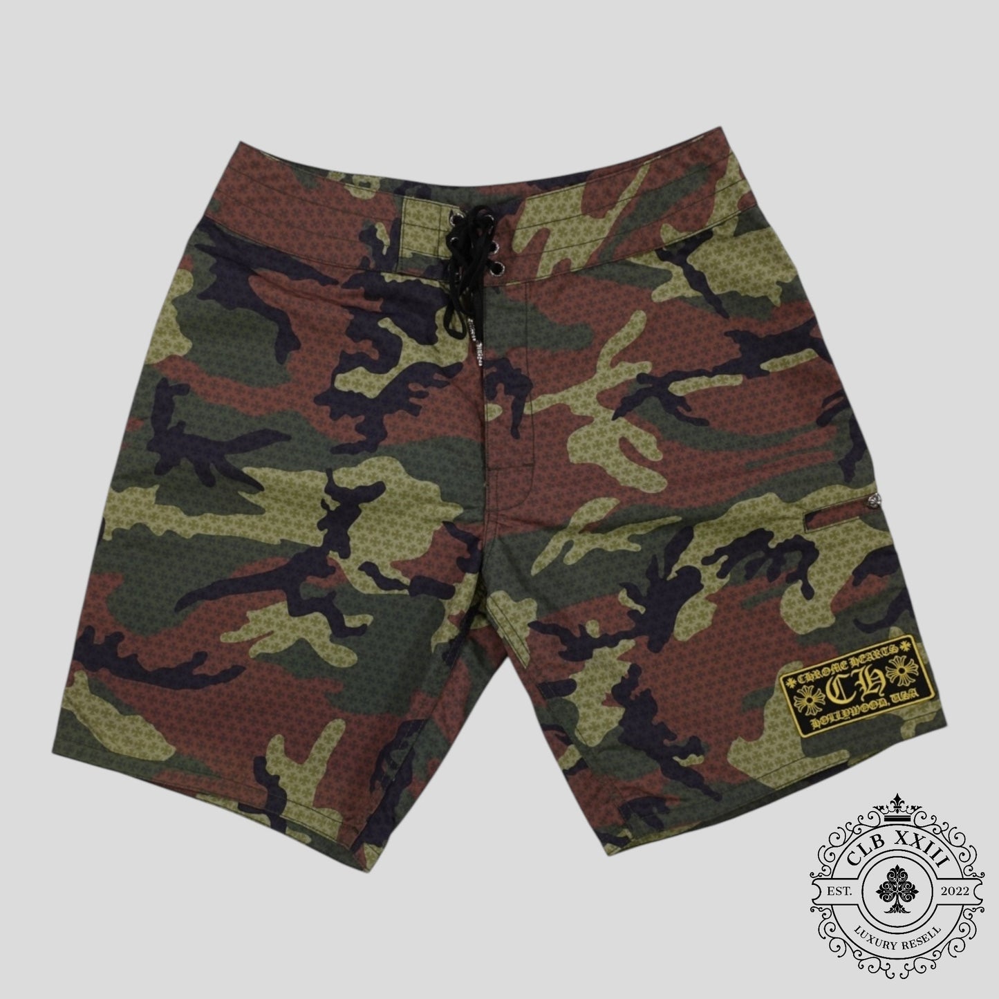 Chrome Hearts Board Shorts in Camo