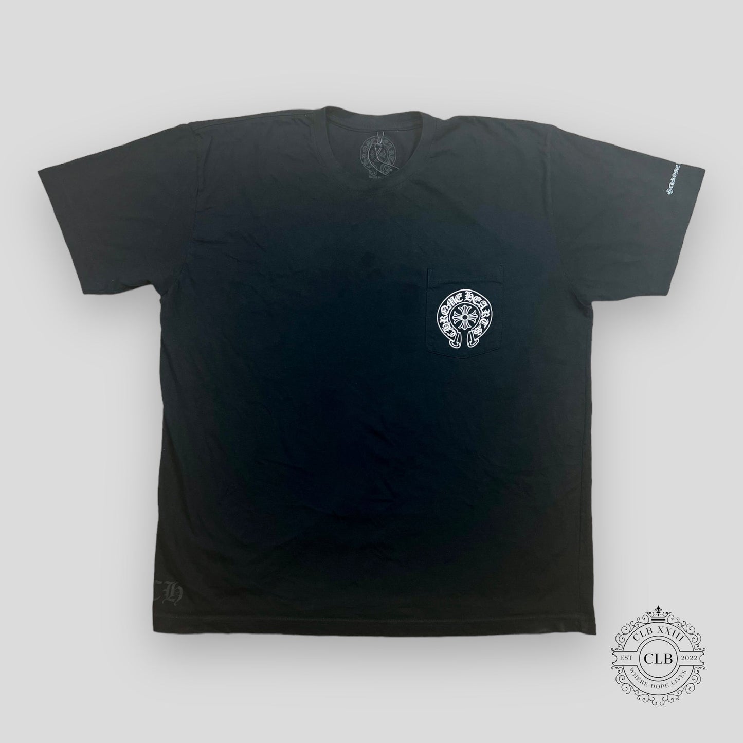 CHROME HEARTS HORSESHOE LOGO T-SHIRT - BLACK