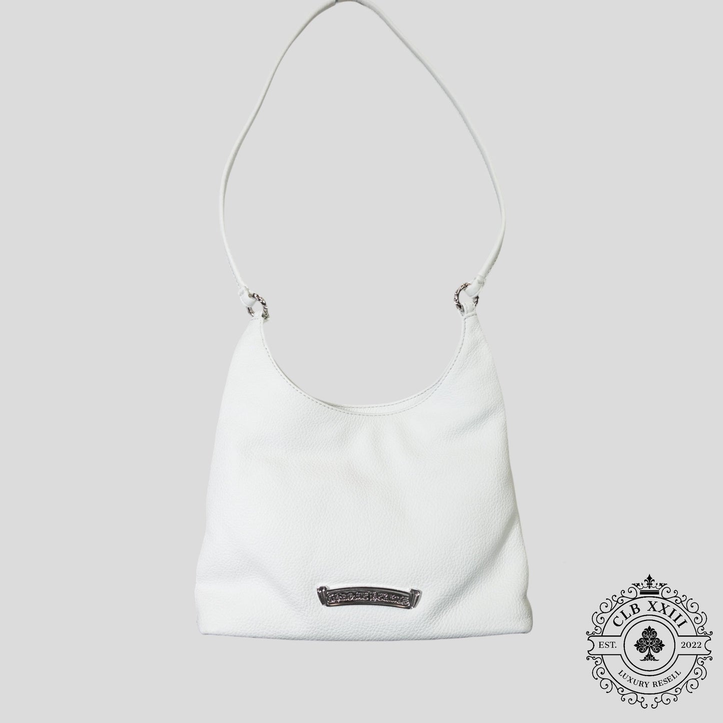 Chrome Hearts Viv Bag in White