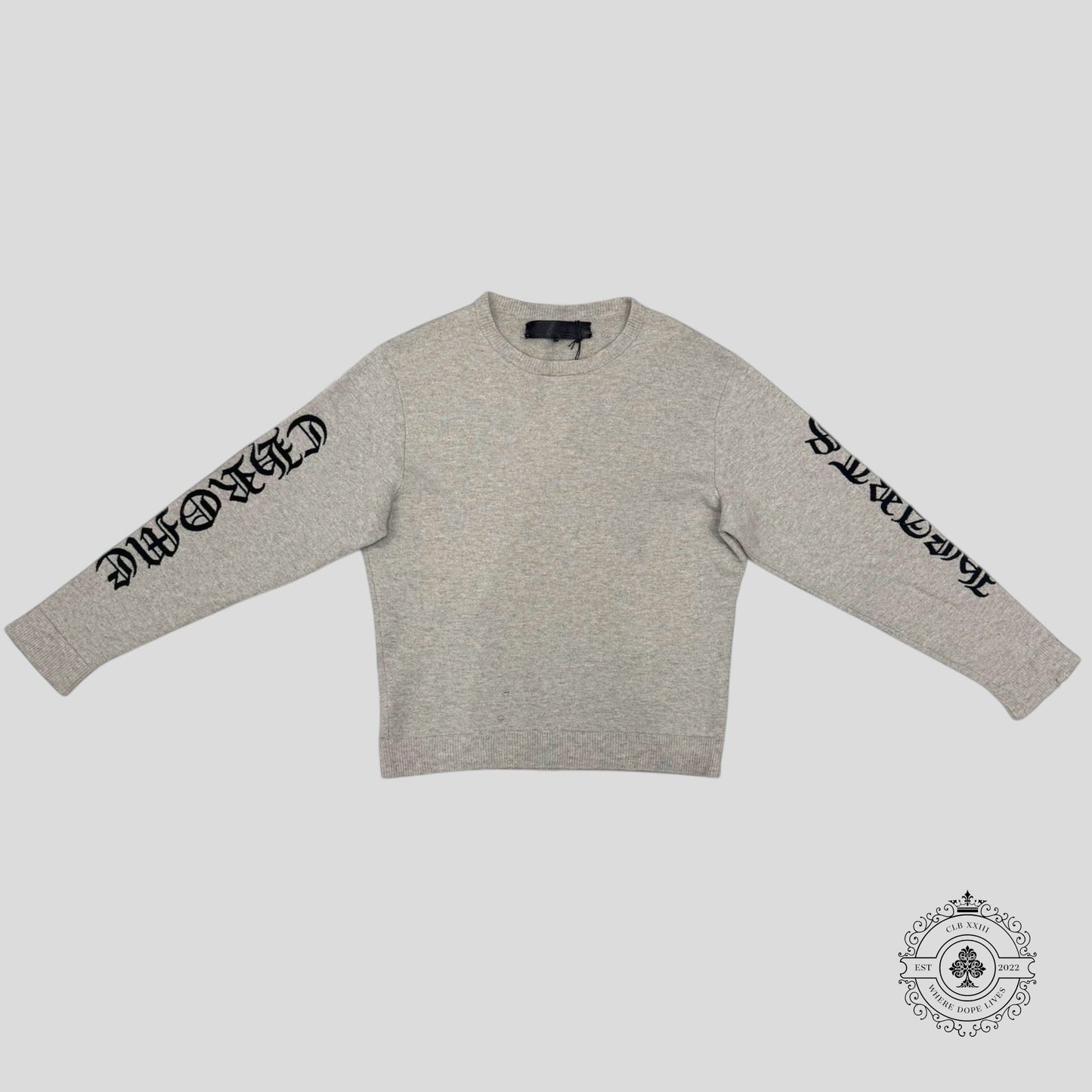 Chrome Hearts Cashmere Knit Sweater in Grey