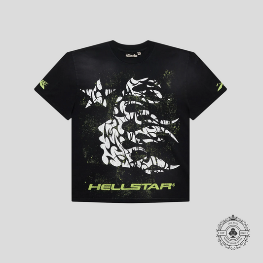 Hellstar Thorn T-Shirt in Black/Green