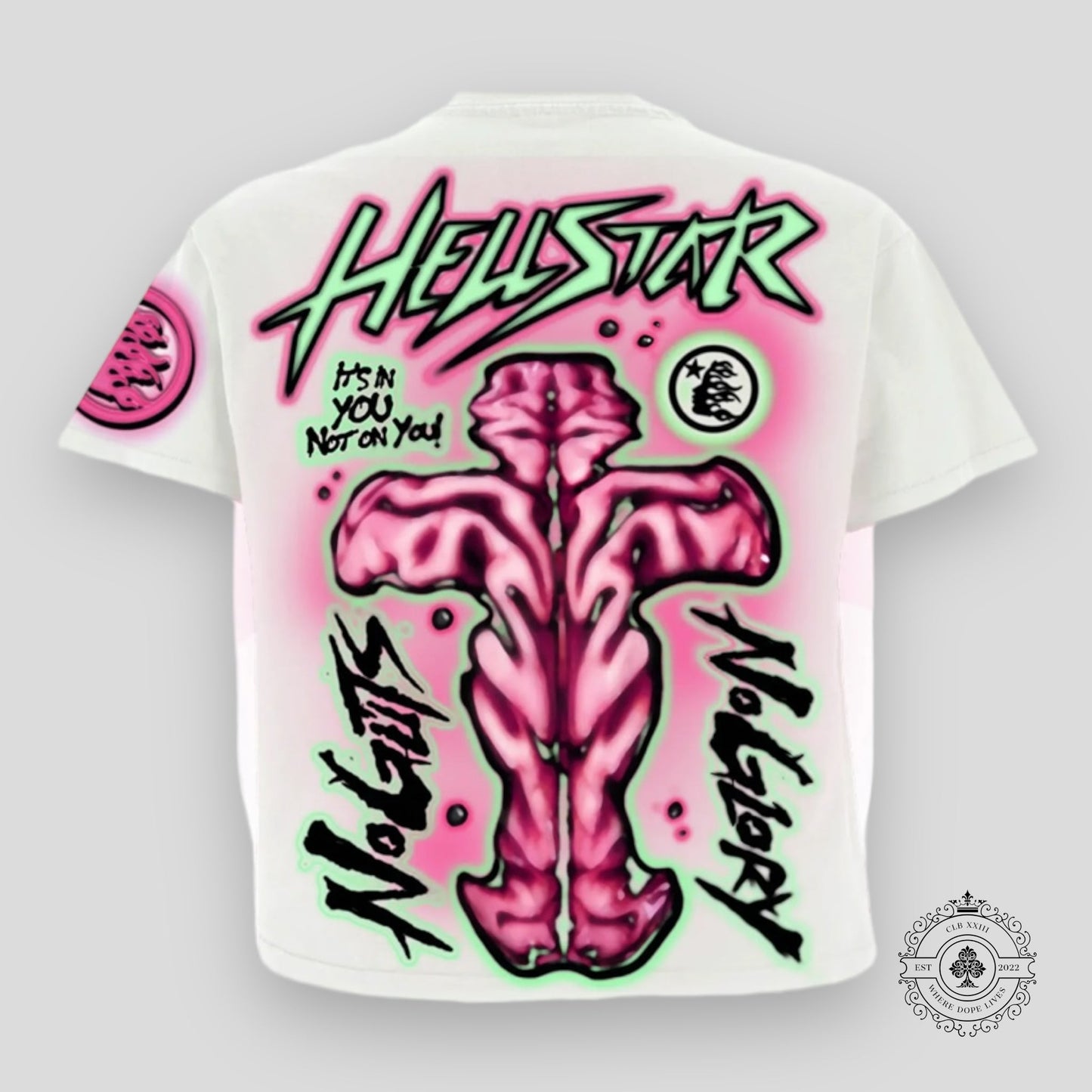 Hellstar No Guts No Glory T-Shirt in White