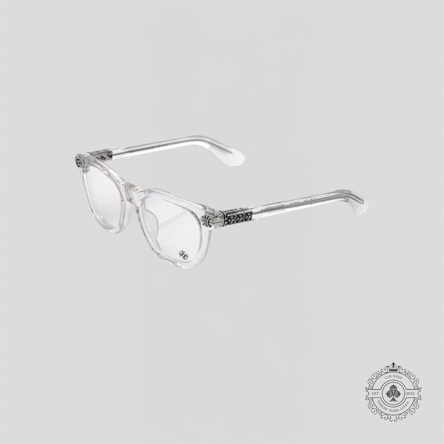 Chrome Hearts Smoke Show Eyeglasses Crystal Crystal