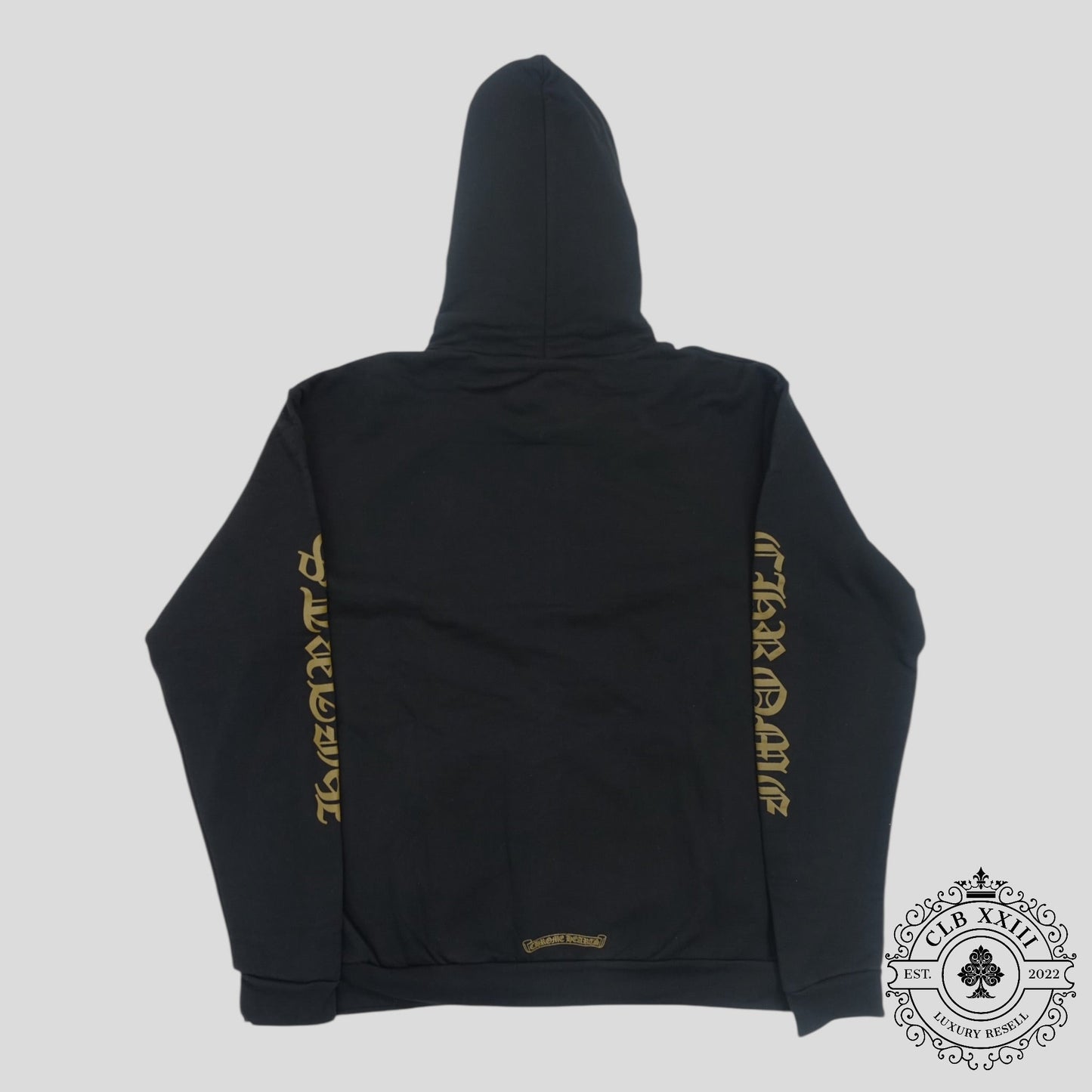 Chrome Hearts Vertical Logo Zip Up in Black / Olive