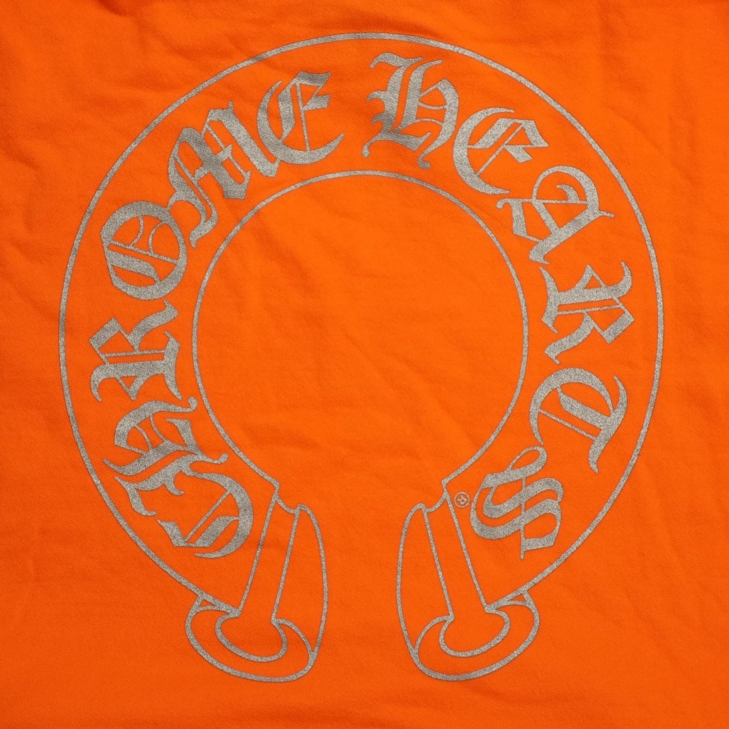 Chrome Hearts Miami Exclusive Horseshoe Logo Hoodie in Orange