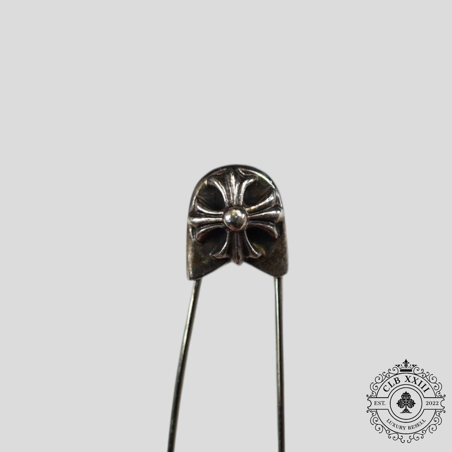 Chrome Hearts Silver Safety Pin