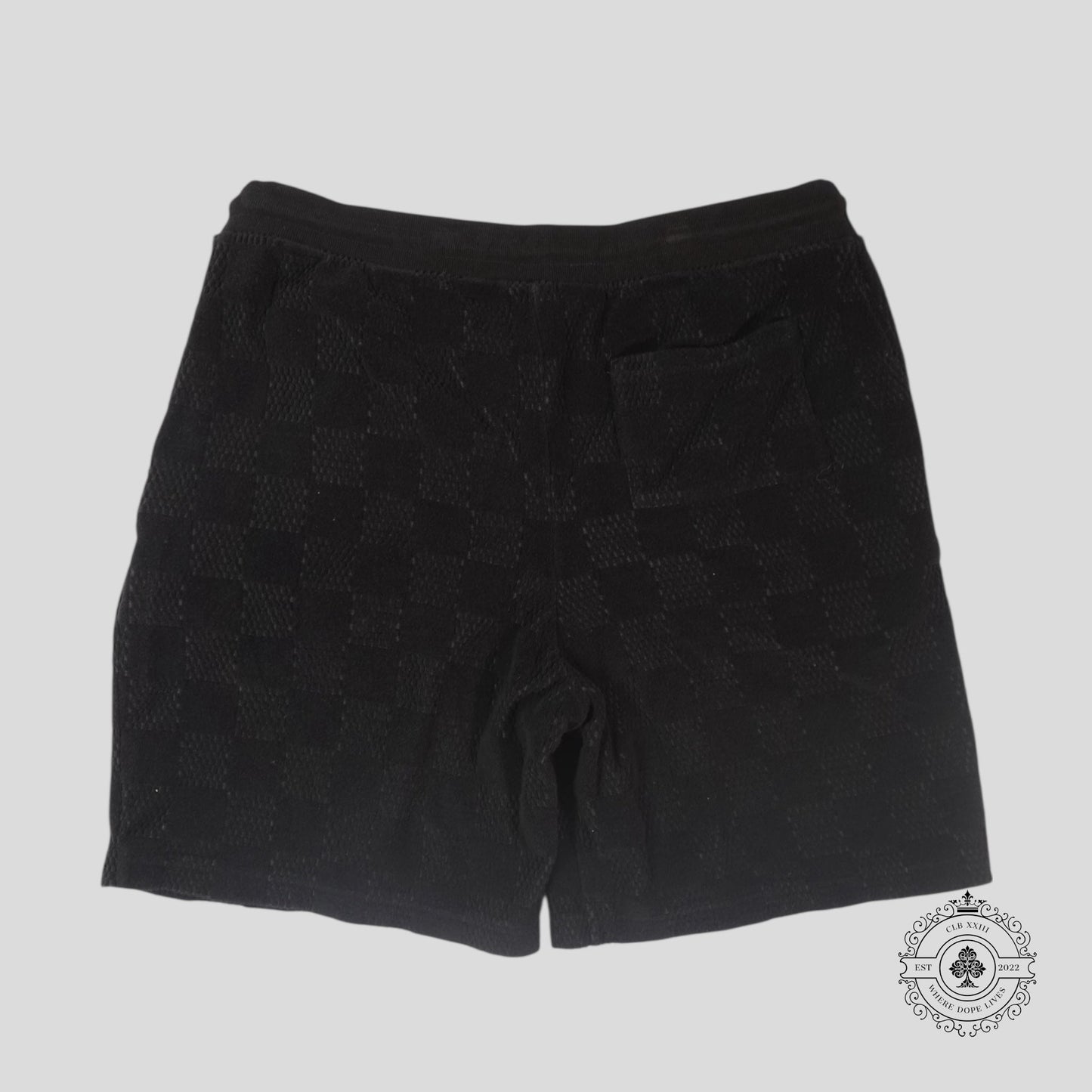 Louis Vuitton Damier French Terry Shorts in Black