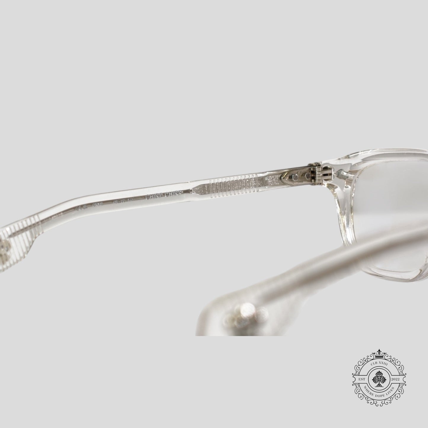 Chrome Hearts Chirp Chirp Sunglasses in Clear / Silver