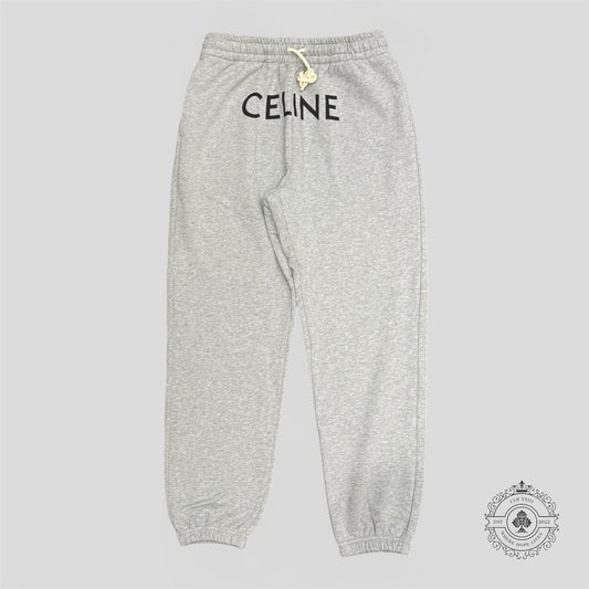 Celine Logo Sweatpants in Grey