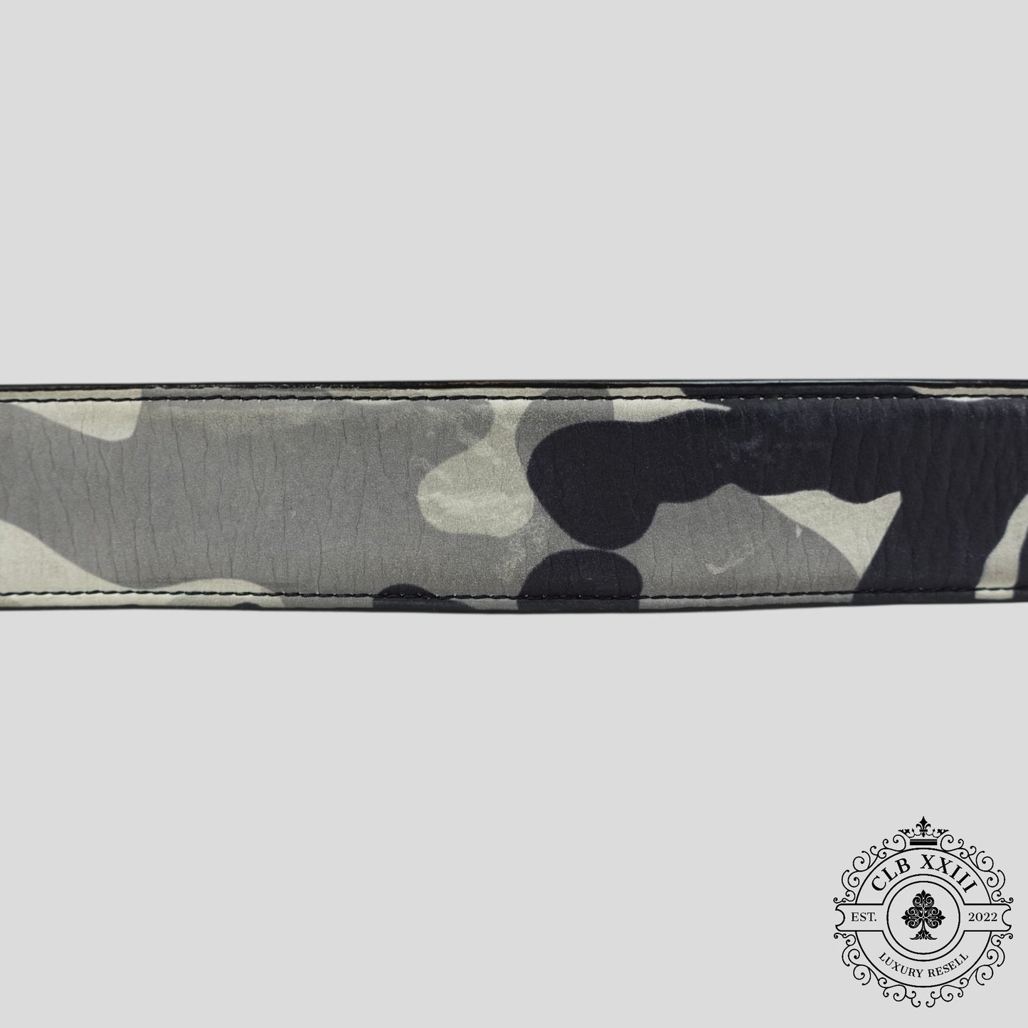 Chrome Hearts Snow Camo Belt Strap
