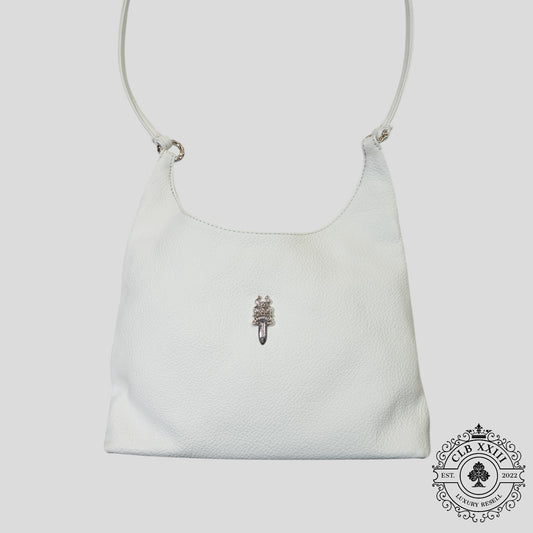 Chrome Hearts Viv Bag in White