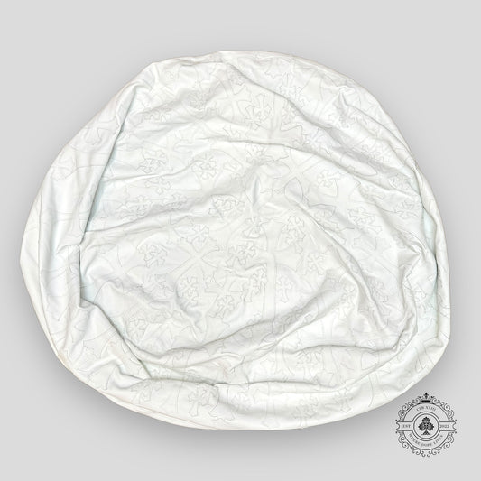 Chrome Hearts Oversized Leather Cross Bean Bag Chair