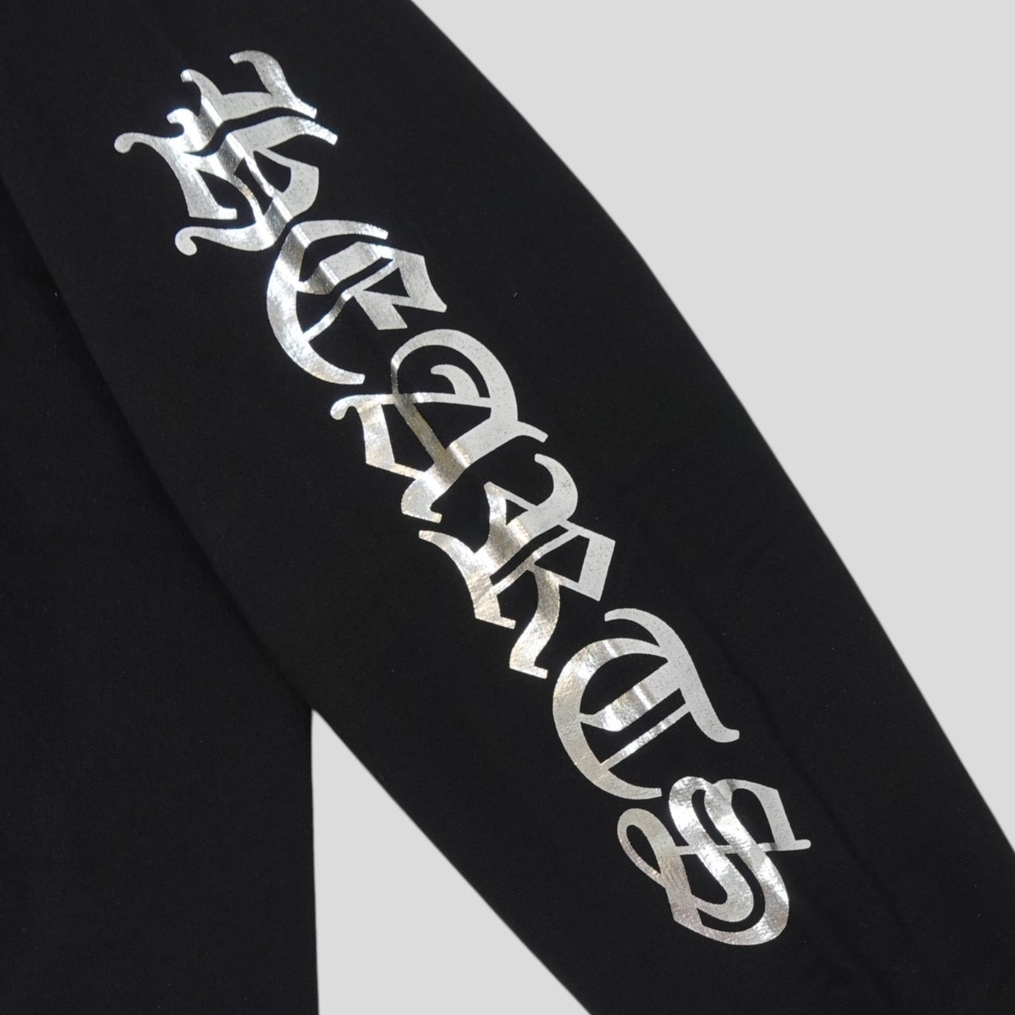 Chrome Hearts 1988 Vertical Logo Hoodie in Black/Silver