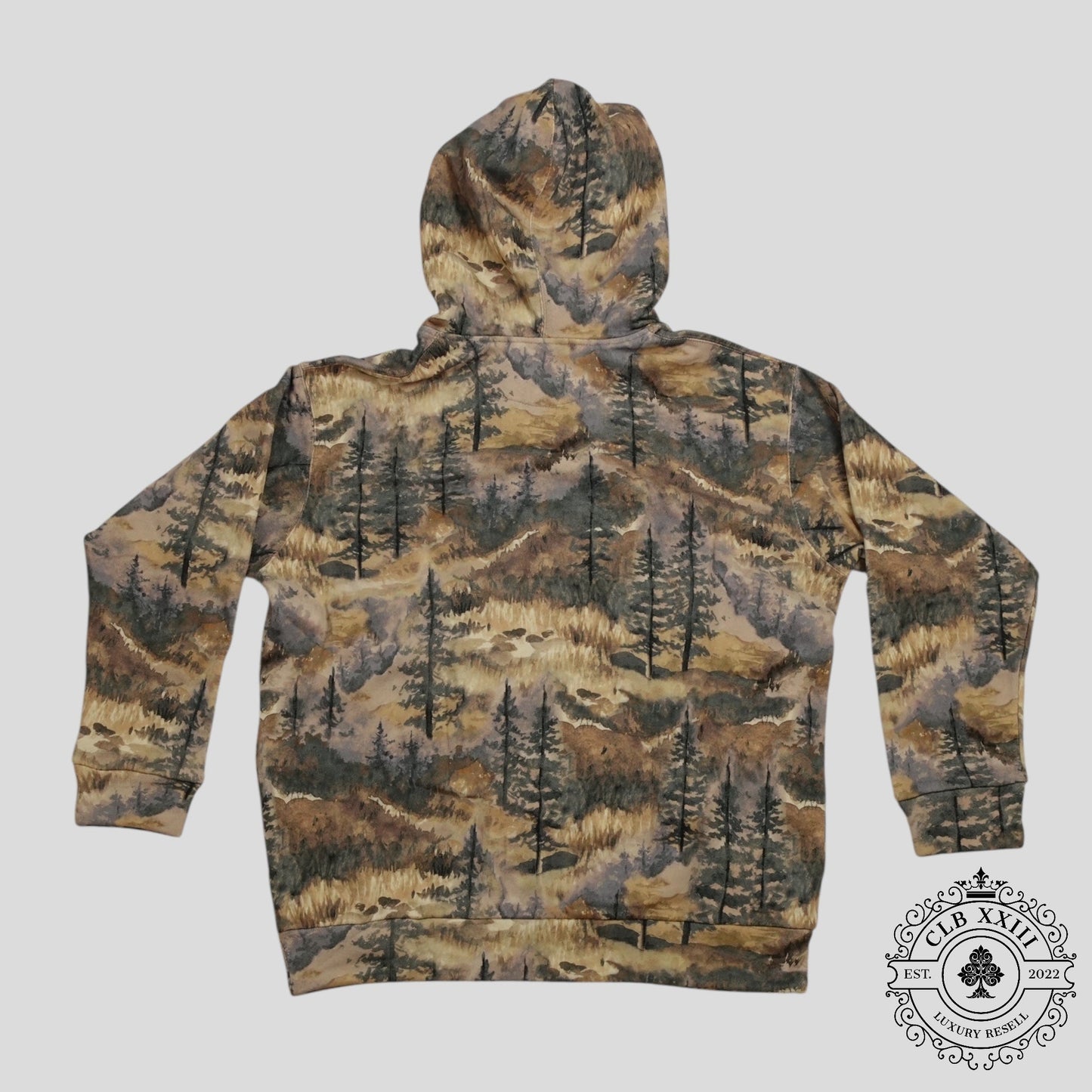Gucci X The North Face Forest Print Pullover Hoodie in Multicolor