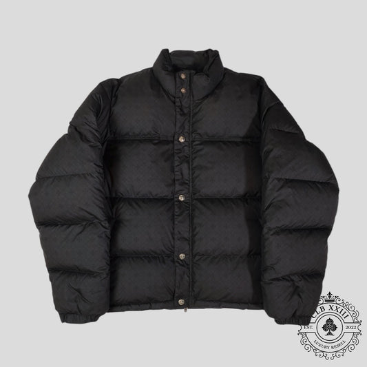 Chrome Hearts Plus Pattern Puffer in Black