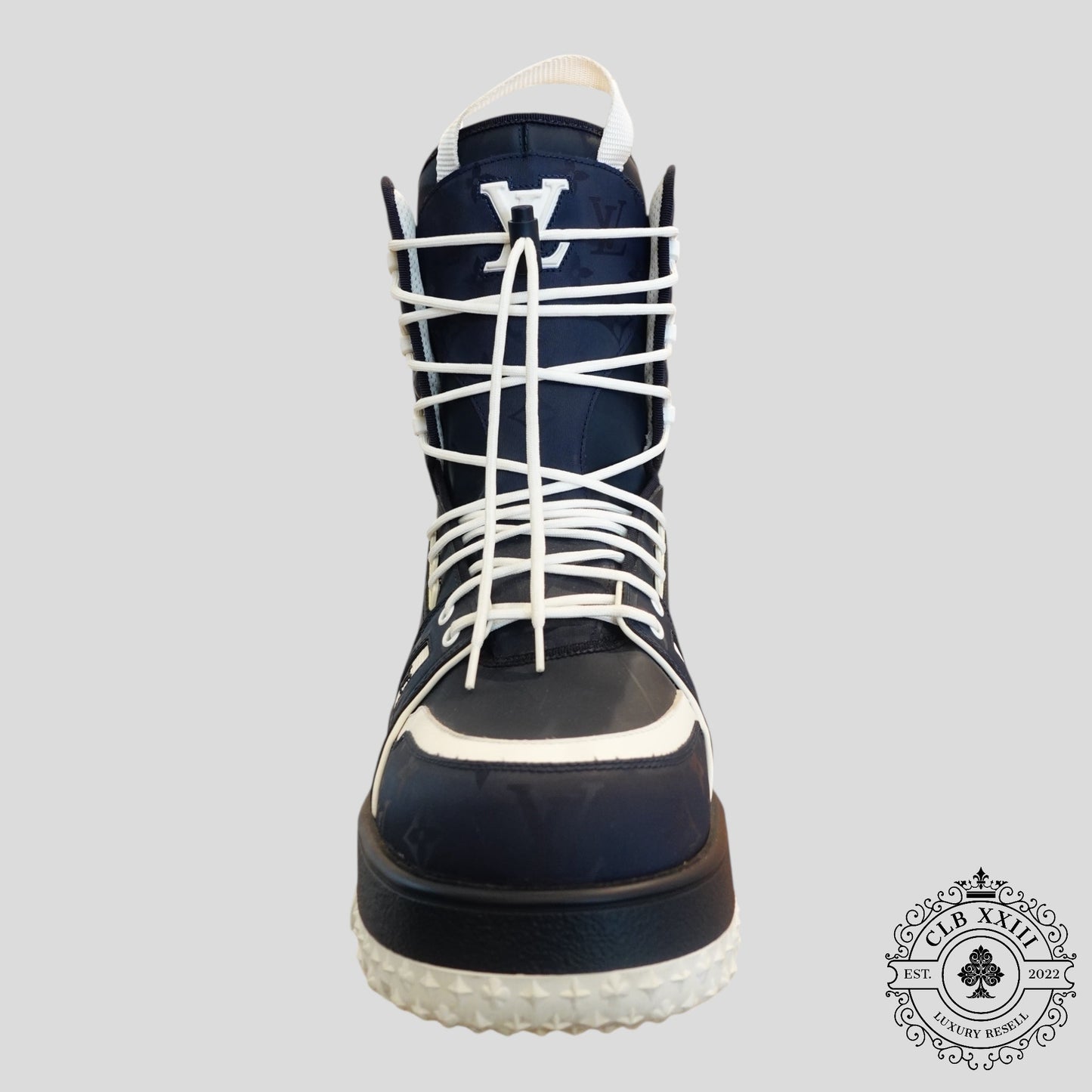 Louis Vuitton LV Trainer Snow Boot Marine Blue