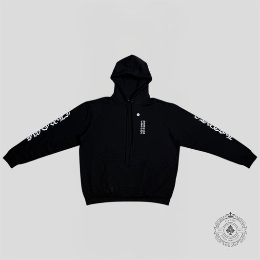 Chrome Hearts Vertical Logo Hoodie in Black