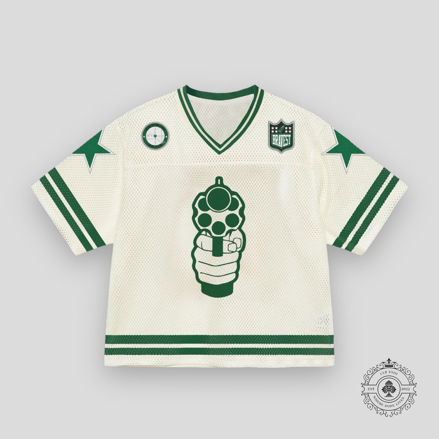 Bravest Studios 911 Football Jersey in Cream