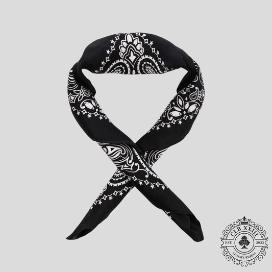Amiri Silk Bandana in Black