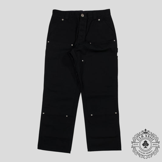 Chrome Hearts Double Knee Carpenter Pants in Black