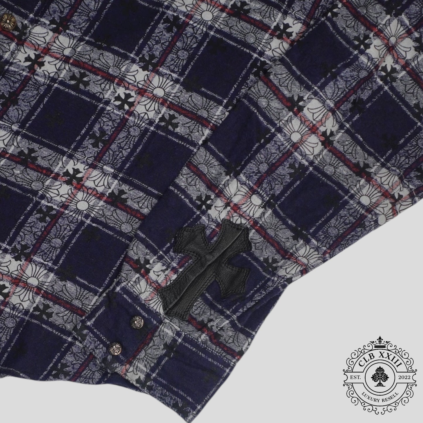 Chrome Hearts Loose Ends Flannel in Blue