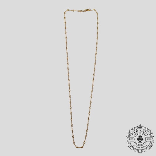 Chrome Hearts 22K Gold Twist 20 Inch Necklace