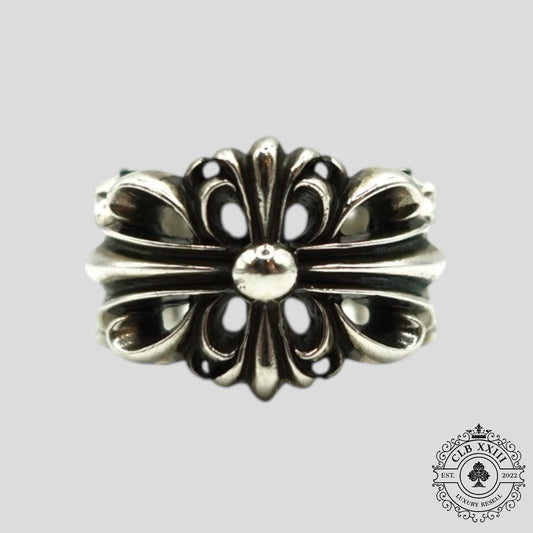 Chrome Hearts Double Floral Ring