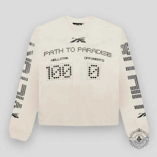 Hellstar Scoreboard L/S Shirt in White