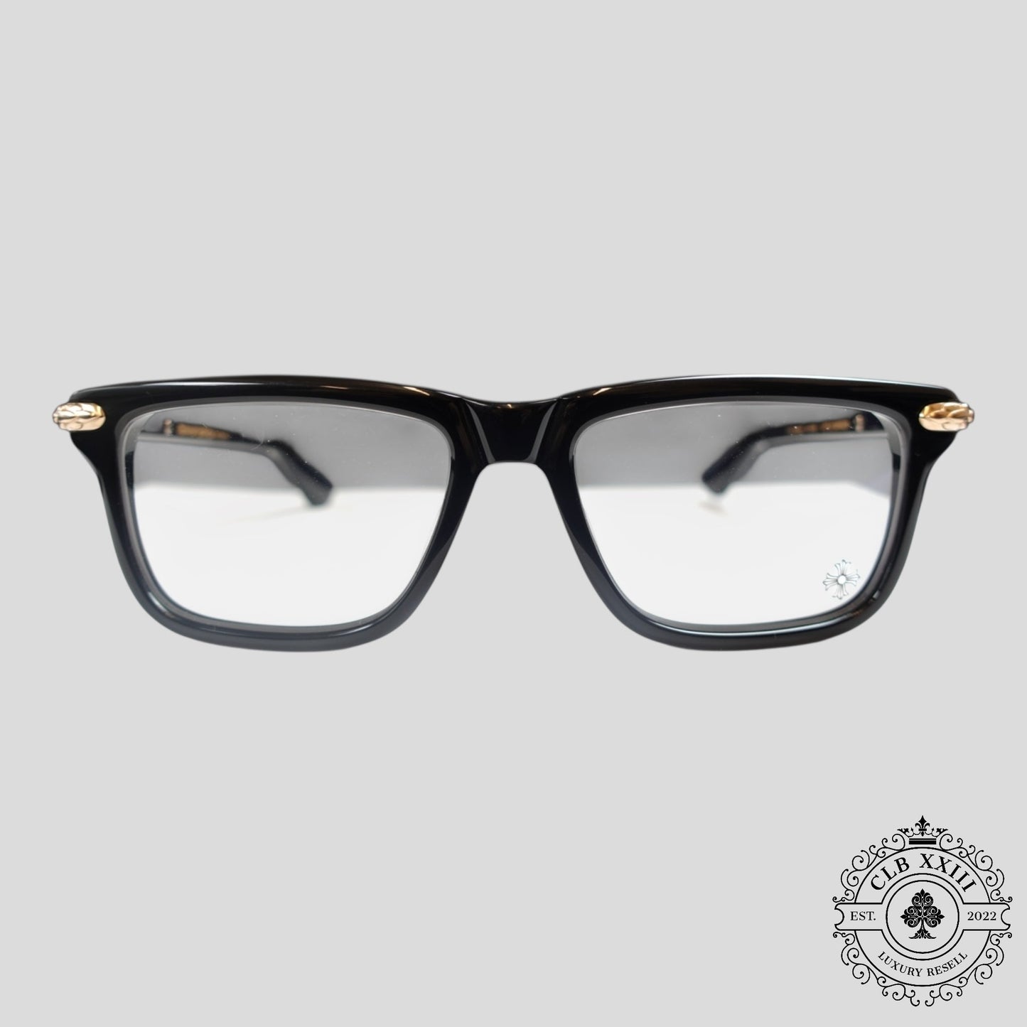 Chrome Hearts Little Dinger Glasses in Black/Silver