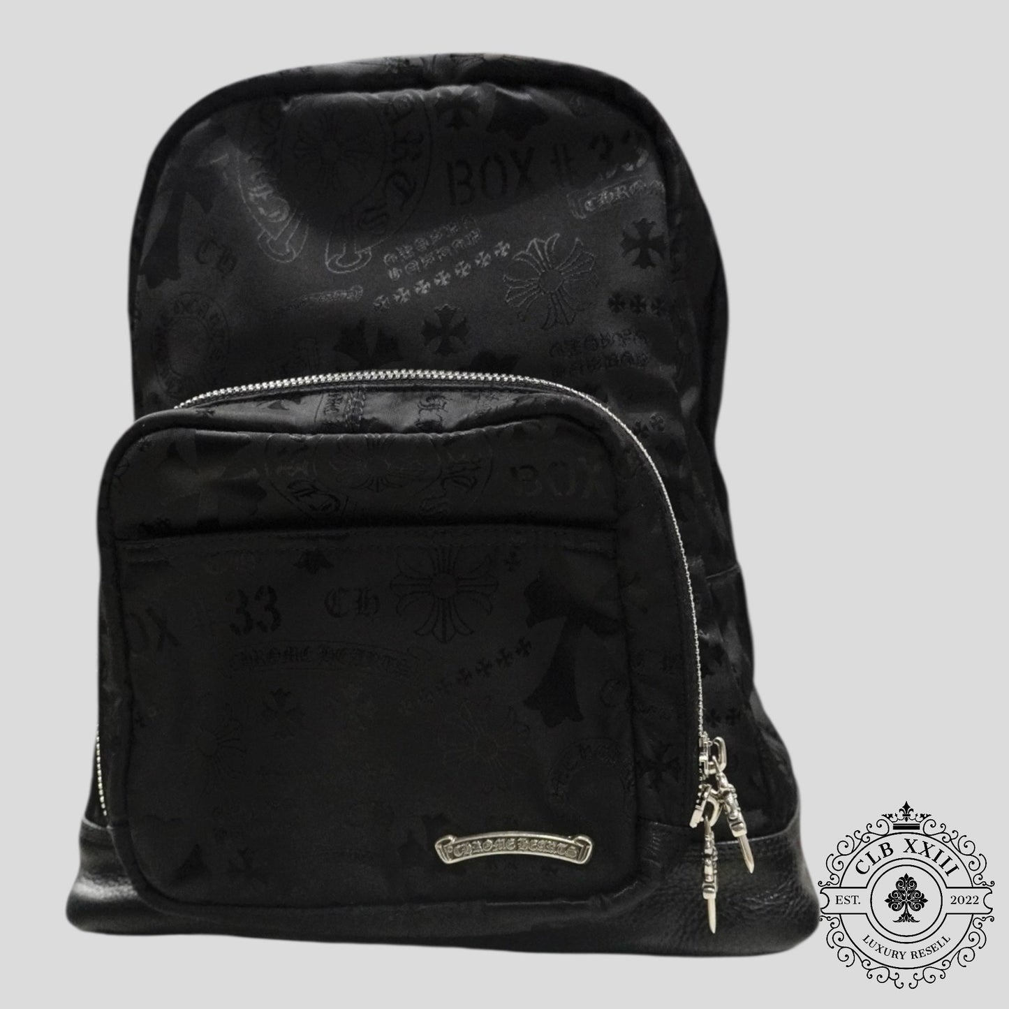 Chrome Hearts 7th Grade Multi Motif Nylon Mini Backpack in Black